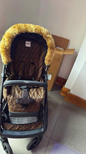 Fendi Inglesina Pushchair Brown Monogram Single Canopy 5-Point Harness