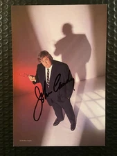 JOHN CANDY-Signed-Color Photo (5.5x8.5)-Wood Frame Included-Nice Condition-1990
