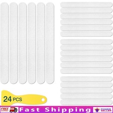 24 Anti-Slip Shower Stickers Non-Slip Tub Safety Strips Home Pool Stairs New