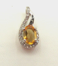 Citrin - Anhänger    Sterlingsilber 925