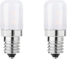 E12 Dryer LED Light Bulb for Drum and 2 Count (Pack of 1), Cool White 