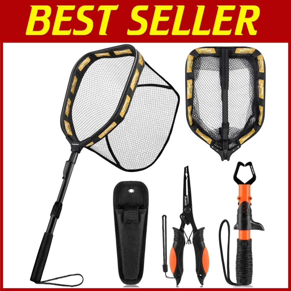 Kompaktes schwimmendes Fischernetz zum einfachen Fangen und Lösen