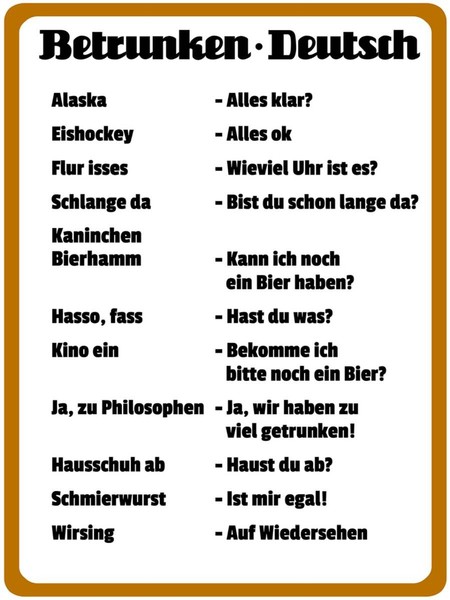 Holzschild 40X30 Cm Alkohol Betrunken Deutsch Deko Geschenk Holz Schild-image