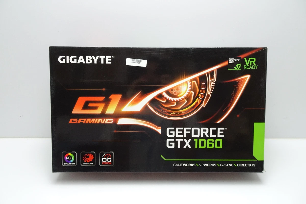 GIGABYTE NVIDIA GeForce GTX 1060 6 GB Memory Computer Graphics