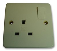 Mk - 13A 1-Gang Dp Steckdose Weiß