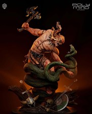 Jaguar God Serpent Duel 3D Printed Resin Model Kit 1:6 Unpainted Statue