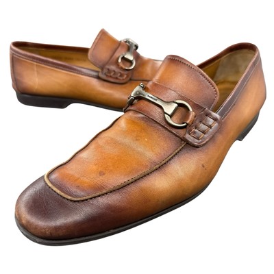 Magnanni Rafa II Bit Mens Loafer Size 12  in Brown Cognac Cuero Leather Rafa II Men main image 3