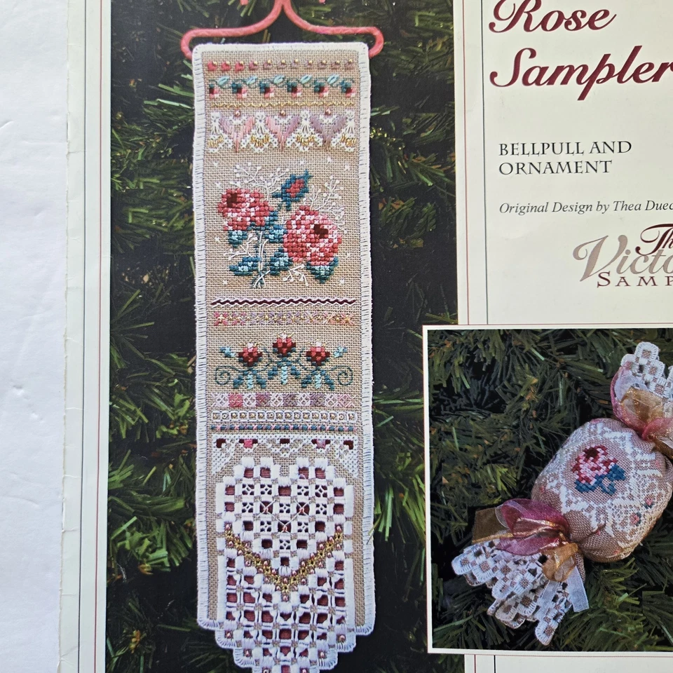 Victoria Sampler Cross Stitch Pattern Lot of 3 Beautiful Finishings Rose Sampler - Image 3 of 4