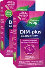 2-Pack Nature's Way DIM-Plus Estrogen Metabolism Cellular Support - 240 Capsules