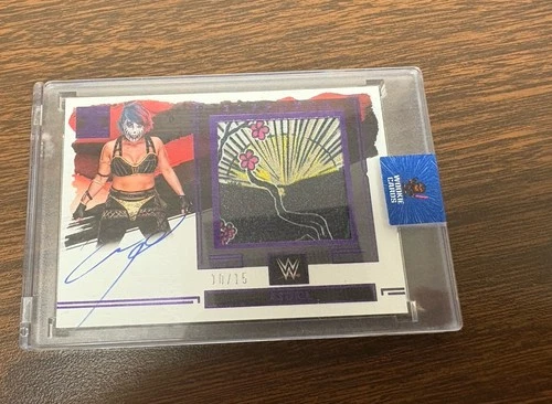 2023 Panini Impeccable WWE Asuka Jumbo Memorabilia On-Card Auto /15