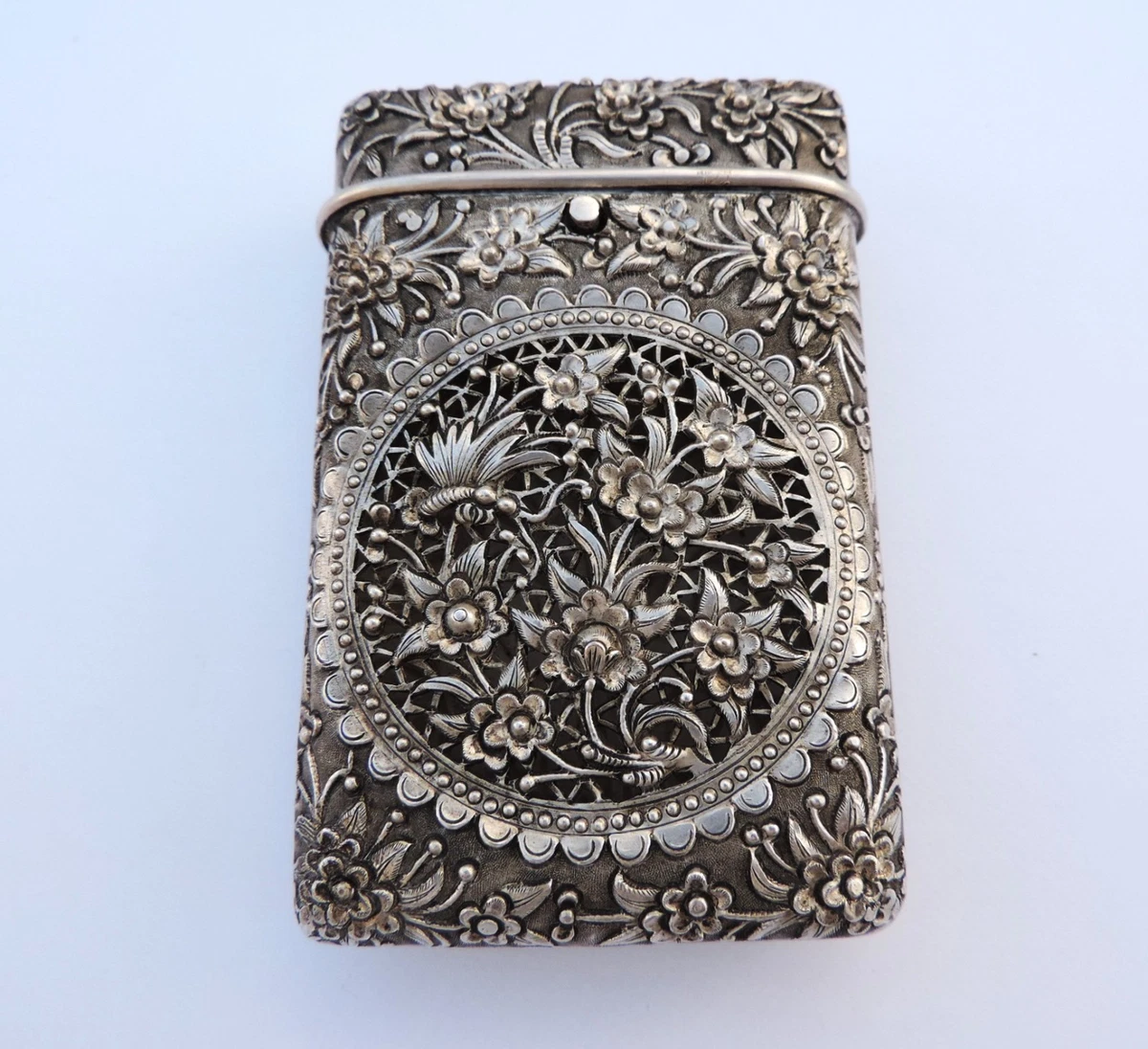 古董银色烟情况下| eBay