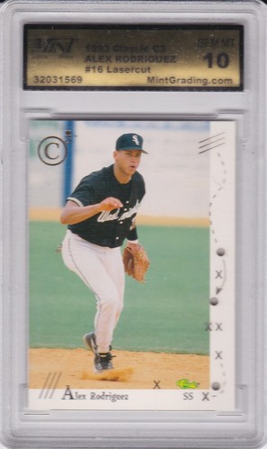 ALEX RODRIGUEZ ROOKIE CARD 1993 Classic C3 Lasercut RARE $$ RC AROD GEM ...