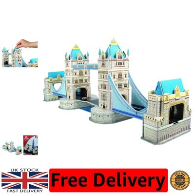 Innovatives 3D Tower Bridge Puzzle - 41 Stück Puzzle für Alphabetisierung & Fantasie