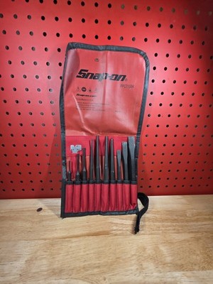 Snap-on Tools NICE PPC710BK 10-Piece Punch & Chisel Set With Roll Pouch 