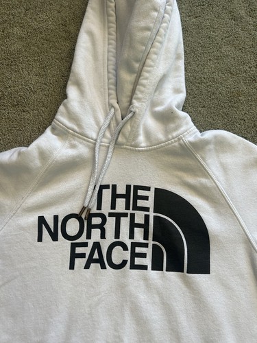The North Face Hoodie Women's XS Half Dome Pullover White Graphic Logo - Picture 3 of 15