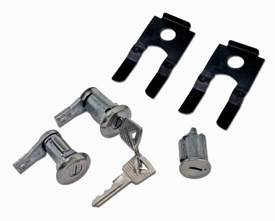 NUEVO 1965 - 1966 Ford Mustang Juego de Cerraduras Puertas y Juego de Encendido y Maletero, Llaves, Clips Foto 2 de 4