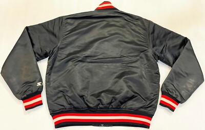 Vintage Starter NCAA Louisville Cardinals Bomber Jacket L Black