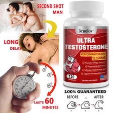 UltraTestosteron Booster, Energy & Endurance, Muscle Gain 120 Capsules