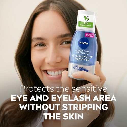NIVEA Double Effect Waterproof Eye Make-Up Remover 125 ml - Picture 3 of 5
