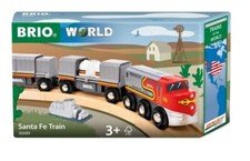 BRIO World - Trains of the World Santa Fe Train 36089 - Wooden Railway Accessory