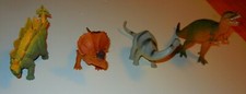 toy dinosaurs set, Triceratops, Tyrannosaurus Rex, Brachiosaurus, Stegosaurus