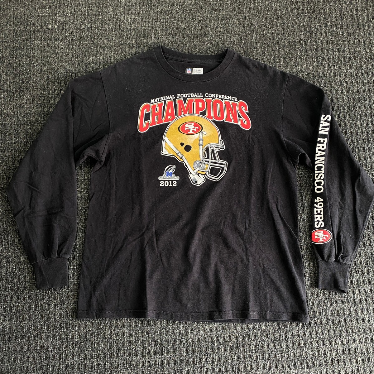 Women’s San Francisco SF 49ers Champions Long Sleeve Shirt NFL Apparel M  Black