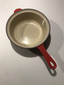 Vintage Red LE CREUSET No. 22 Enam. Cast Iron 2 in 1 Pot ...