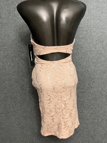 Abito formale senza spalline My Michelle Sweetheart bambina taglia 7 rosa gioiello zip nuovo con etichette - Foto 7 di 15