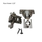 ONUS 311 Series 2D Soft Close Compact Hinge 1/2'' Full Overlay Face Frame Hinges