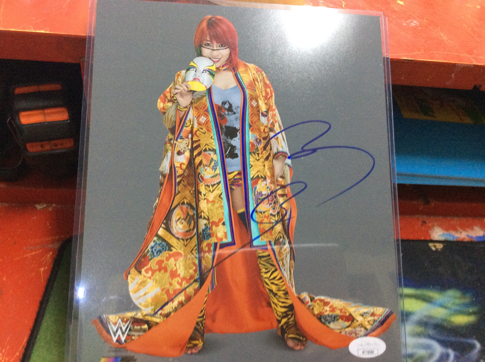 WWE WWF AUTO Asuka Signed Autographed 8x10 Photo JSA COA
