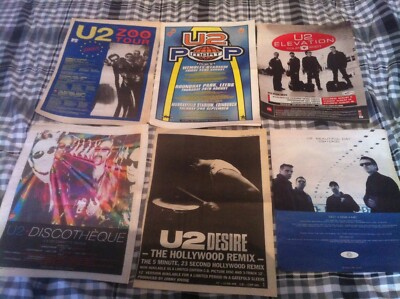 U2 ORIGINAL MAGAZINE ADVERT pop elevation tour discotheque desire beautiful *