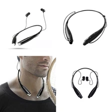 1Pc Bluetooth Neckband Wireless Headphones Mic Headset Stereo Earbuds Earphone