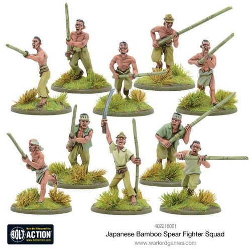 Juegos de señores de la guerra escuadrón japonés de caza lanza de bambú lanza de bambú de la Segunda Guerra Mundial - Imagen 2 de 3
