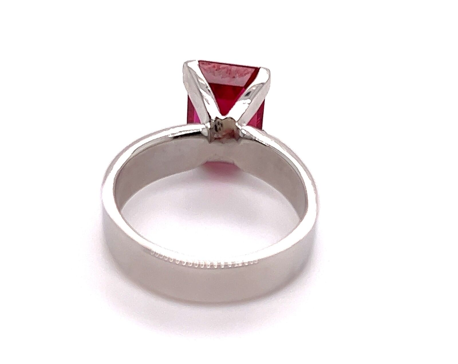 9ct White Gold Ruby Ring - image 7