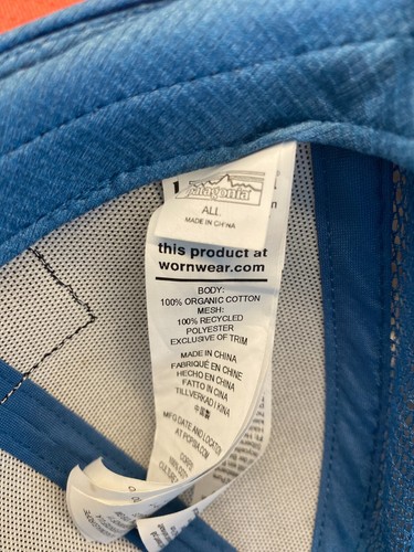Patagonia Hat Youth One Size Blue Pataloha Kids Trucker Mesh Snapback Organic - Picture 8 of 10