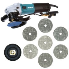 Makita 4 Inch Electric Wet Polisher Complete Kit