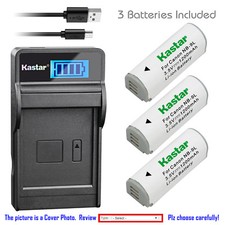 Kastar Battery LCD Charger for Canon NB-9L CB-2LB Canon Powershot ELPH 510 HS