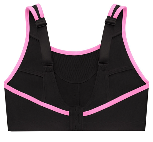 Glamorise CAMI TOP 40B SPORT Bra (Bounce-Control) Wireless WICKING Black NEW - Picture 4 of 24