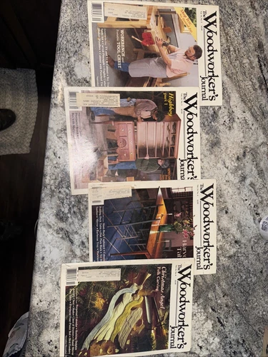 VINTAGE THE WOODWORKER'S JOURNAL MAGAZINE  SET LOT OF 7