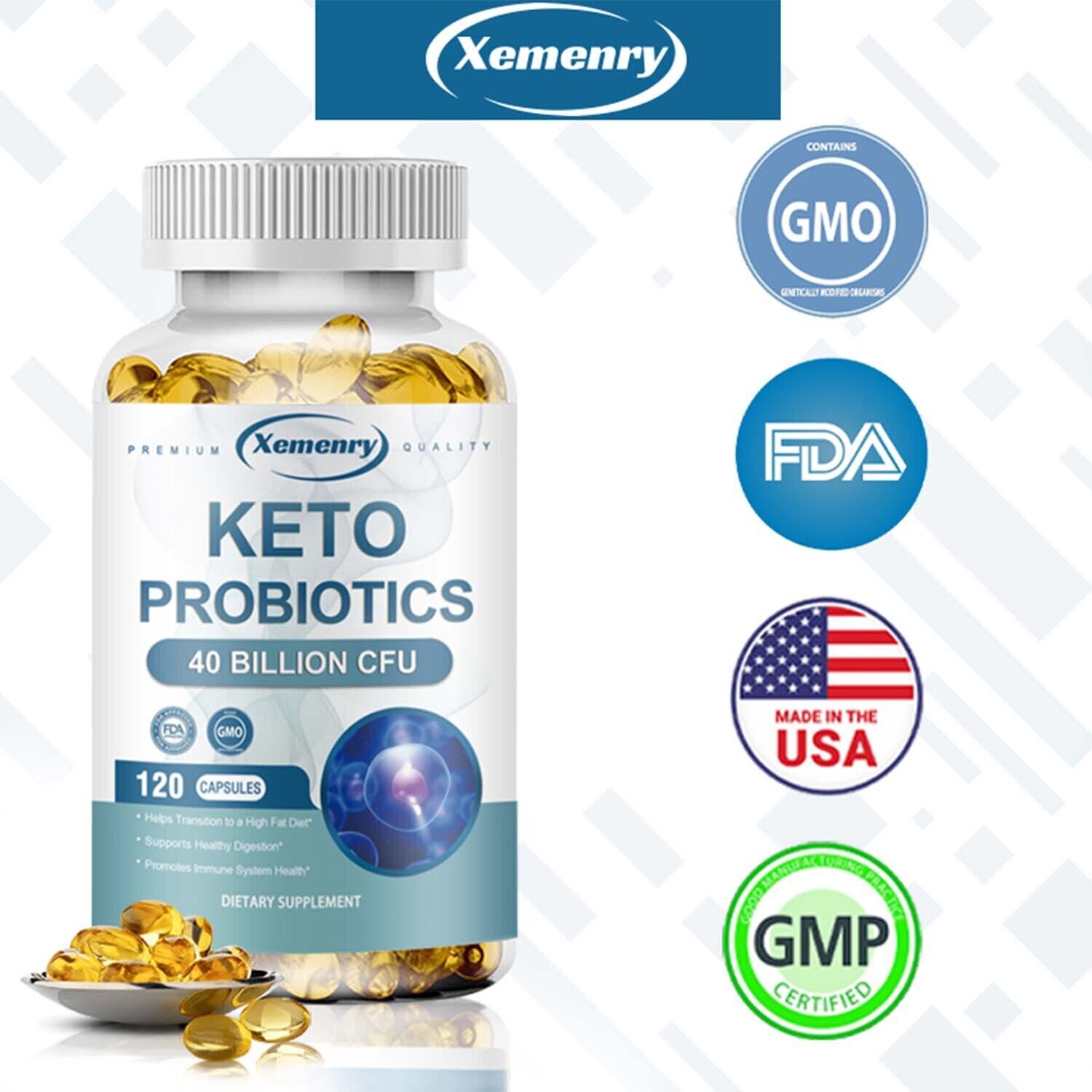 Probióticos cetogénicos - pérdida de peso, alivio del estreñimiento y digestión, salud intestinal