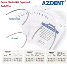 Dental Ortho Expanded Super Elastic Niti Arch Wire Round /Rectangular /Bracket 