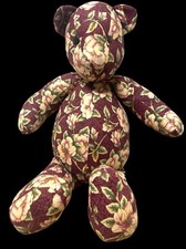 Vintage Floral Teddy Bear