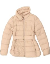 Add Womens Padded Jacket Uk 12 Medium Beige Polyester Pd08