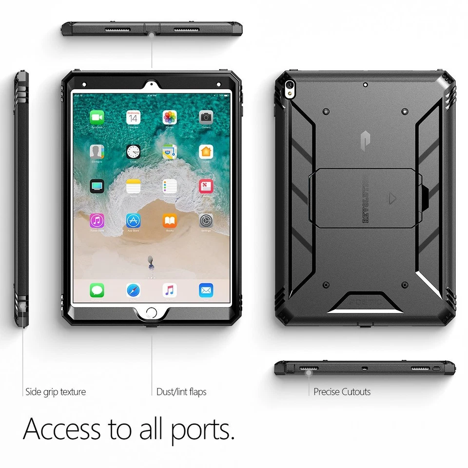 Kickstand Tablet Case For iPad Pro 10.5 / 9.7 / Pro 12.9 Dual Layer Cover - Image 2 of 4