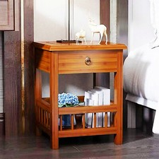 Nachttisch Antik Holz Beistelltisch Nachtschrank Kaffeetisch Sofatisch Schublade