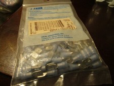 16-14 AWG Blue Nylon Insulated Quick Connect-Double Crimp M Disconnect QTY 100