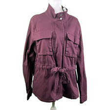 Nwt Stoosh Womens Red Anika Tie Waist Anorka Jacket Size Xxl