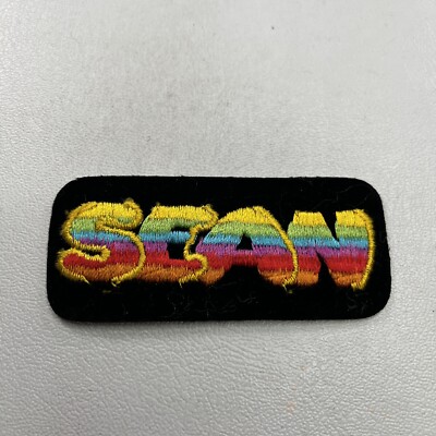 Vintage NAME SEAN Patch YELLOW Trim RAINBOW Style T088