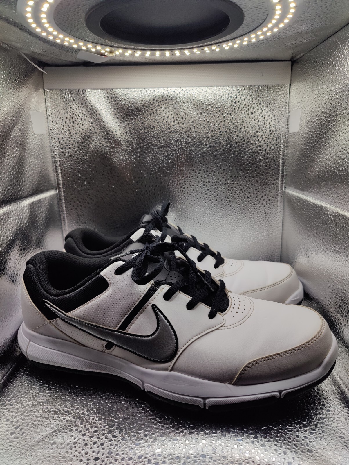 Nike Men's Golf Shoes Durasport 4 Sz 8.5W White Black Soft Spike 844551