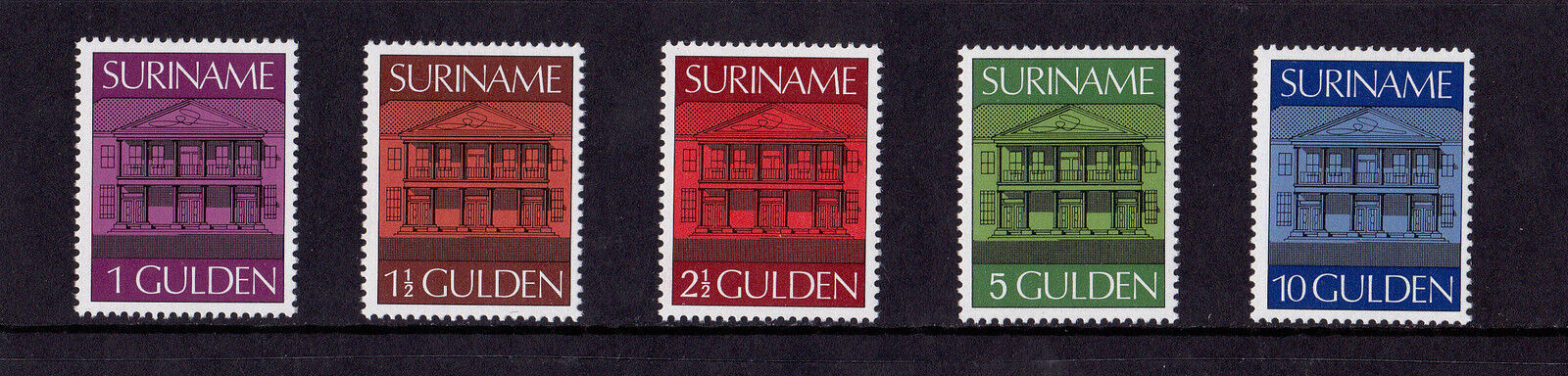 Surinam - 1975 Central Bank Definitives - U/M - SG 805-8a